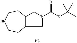 叔丁基八氢吡咯并[3,4-D]氮杂-2(1H)-羧酸盐酸盐, 1841081-39-7, 结构式
