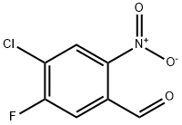 4-chloro-5-fluoro-2-nitrobenzaldehyde Structure