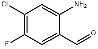 2-氨基-4-氯-5-氟苯甲醛 结构式