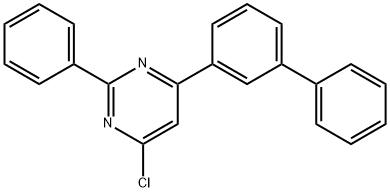 4-[1,1'-联苯]-3-基-6-氯-2-苯基嘧啶 结构式