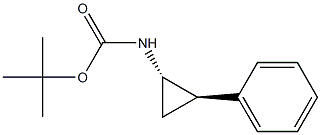 tert-butyl ((1S,2R)-2-phenylcyclopropyl)carbamate Structure