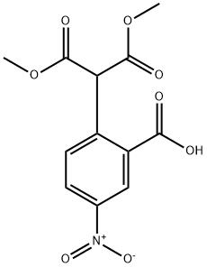 dimethyl 2-(2-carboxy-4-nitrophenyl)malonate Struktur
