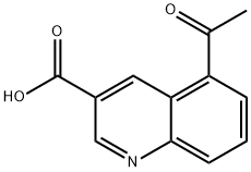 5-acetylquinoline-3-carboxylic acid Structure