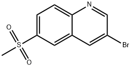 3-bromo-6-(methylsulfonyl)quinoline Struktur