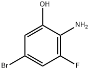 4-溴-2-氟-6-羟基苯胺, 186309-73-9, 结构式