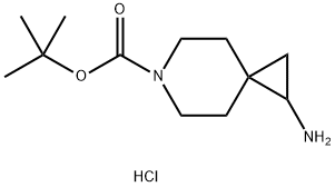 tert-Butyl 1-amino-6-azaspiro[2.5]octane-6-carboxylate hydrochloride Structure