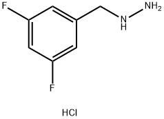 (3,5-Difluorobenzyl)hydrazine hydrochloride Structure