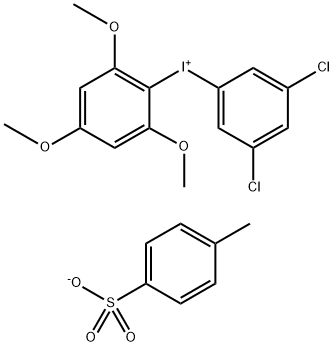 (3,5-二氯苯基)(2,4,6-三甲氧基苯基)碘鎓对甲苯磺酸盐, 1868173-25-4, 结构式