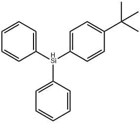 (4-TERT-BUTYLPHENYL)DIPHENYLSILANE Structure