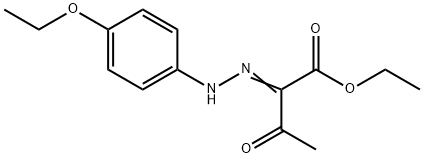 2-((4-ETHOXY-PHENYL)-HYDRAZONO)-3-OXO-BUTYRIC ACID ETHYL ESTER Struktur
