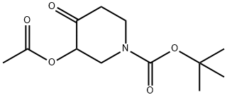 tert-butyl 3-acetoxy-4-oxopiperidine-1-carboxylate, 1881288-56-7, 结构式