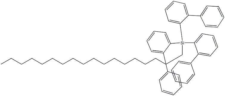 OCTADECYLTRIS(2-BIPHENYLYL)SILANE Struktur