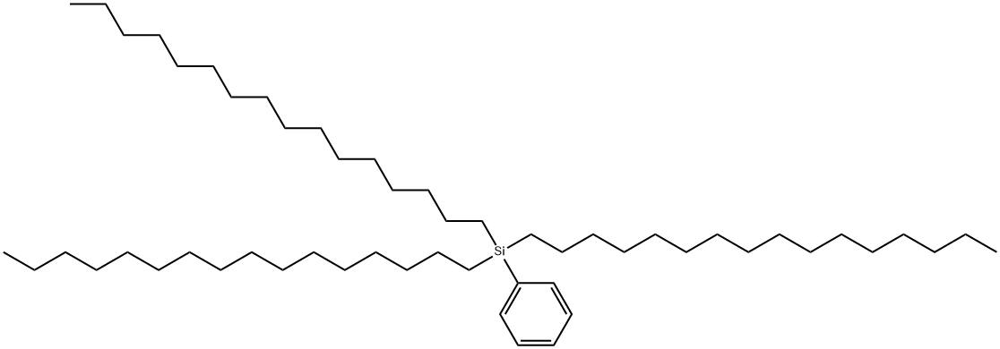 PHENYLTRIHEXADECYLSILANE, 18822-36-1, 结构式