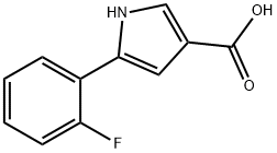 5-(2-fluorophenyl)-1H-Pyrrole-3-carboxylic acid Struktur