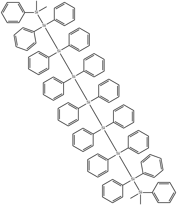 HEXADECAPHENYL-1,1,9,9-TETRAMETHYLNONASILANE Struktur
