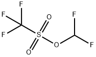 Trifluoromethanesulfonic acid difluoromethyl ester Struktur