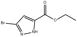 3-溴-1h-吡唑-5-羧酸乙酯 结构式
