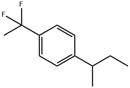 1-(1,1-difluoroethyl)-4-(1-methylpropyl)-Benzene Structure