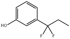3-(1,1-difluoropropyl)-Phenol Structure