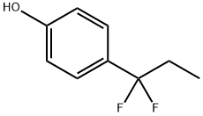 4-(1,1-difluoropropyl)- Phenol Struktur