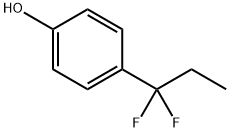 4-(1,1-difluoropropyl)- Phenol Structure