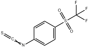1-isothiocyanato-4-((trifluoromethyl)sulfonyl)benzene Structure