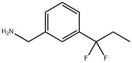 3-(1,1-difluoropropyl)- Benzenemethanamine Structure