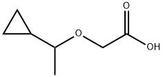2-(1-Cyclopropylethoxy)acetic acid Structure