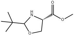 methyl(4S)-2-(tert-butyl)oxazolidine-4-carboxylate Structure