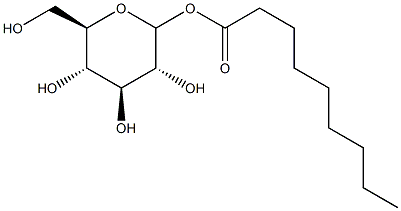 D-吡喃葡萄糖 1-壬酸酯 结构式