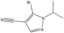 5-Bromo-1-isopropyl-1H-pyrazole-4-carbonitrile Structure