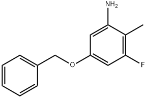 5-Benzyloxy-3-fluoro-2-methyl-phenylamine Struktur