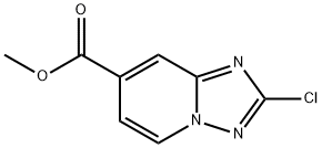 2-Chloro-[1,2,4]triazolo[1,5-a]pyridine-7-carboxylic acid methyl ester Struktur