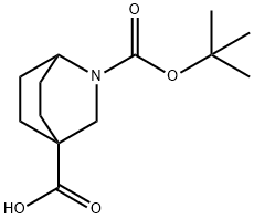 2-[(tert-butoxy)carbonyl]-2-azabicyclo[2.2.2]octane-4-carboxylic acid Structure