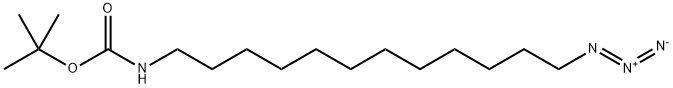N-Boc-12-azidododecan-1-amine 化学構造式