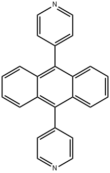 Pyridine, 4,4'-(9,10-anthracenediyl)bis- Structure