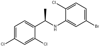 5-BROMO-2-CHLORO-N-[(1R)-1-(2,4-DICHLOROPHENYL)ETHYL]ANILINE,1951425-02-7,结构式