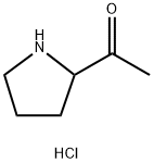 2-乙酰基-吡咯烷盐酸盐 结构式