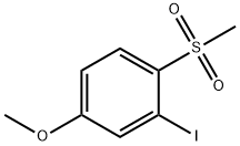 2-碘-1-甲磺酰基-4-甲氧基苯 结构式