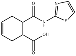 N-(2-THIAZOLYL)-1,2,3,6-TETRAHYDROPHTHALAMIC ACID Struktur