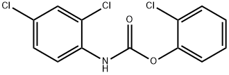 2-CHLOROPHENYL N-(2,4-DICHLOROPHENYL)CARBAMATE Structure