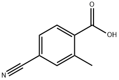 4-氰基-2-甲基苯甲酸,1975-53-7,结构式