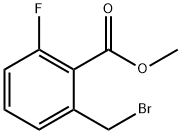 2-溴甲基-6-氟-苯甲酸甲酯, 197516-58-8, 结构式