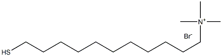 (11-Mercaptoundecyl)trimethylammonium bromide Struktur