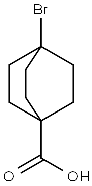 4-bromobicyclo[2.2.2]octane-1-carboxylic acid Struktur