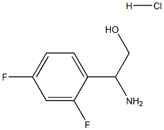 2-氨基-2-(2,4-二氟苯基)乙烷-1-醇盐酸,1989672-90-3,结构式