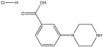 3-(piperazin-1-yl)benzoic acid hydrochloride Structure