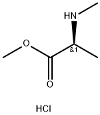 (S)-2-(甲基氨基)丙酸甲酯盐酸盐 结构式