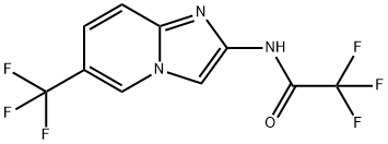 2,2,2-Trifluoro-N-[6-(trifluoromethyl)imidazo[1,2-a]pyridin-2-yl]acetamide Structure
