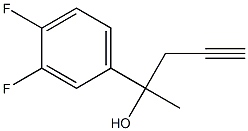 2-(3,4-二氟苯基)-4-戊炔-2-醇 结构式